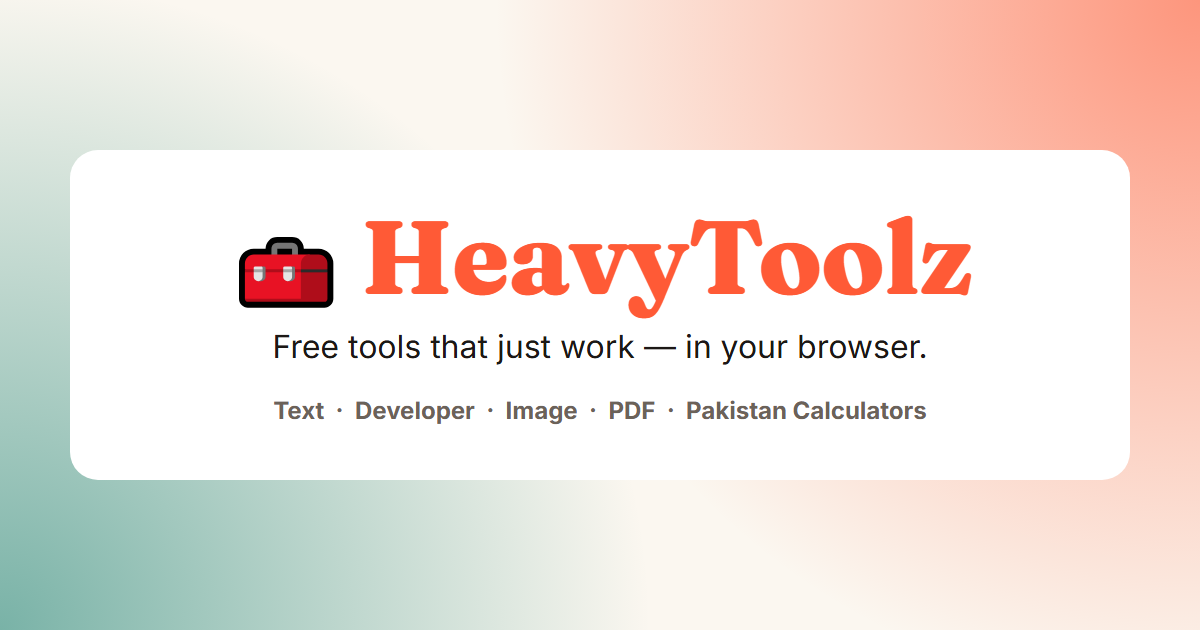 PDF Tools - HeavyToolz